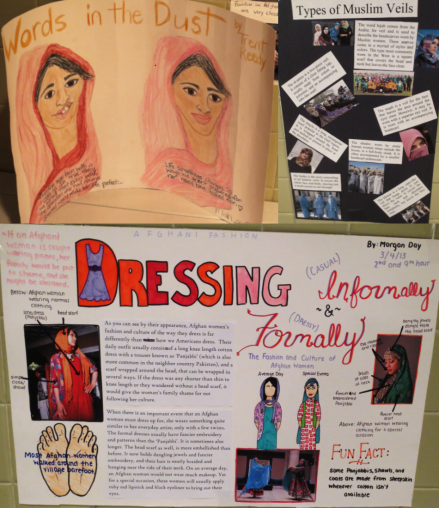 Collage of posters prepared by Tuscola middle school students