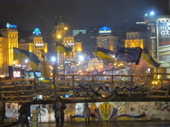 Barricades at Maidan in Kyiv (December 2013)