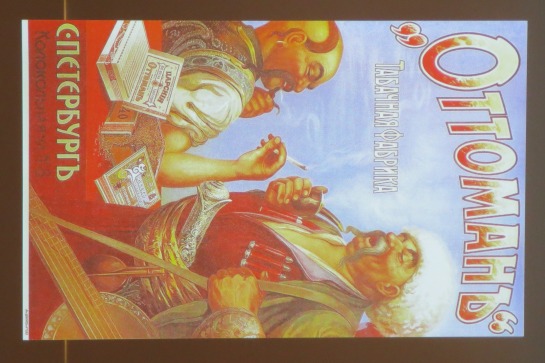 Cossacks smoking in an advertisement for the Ottoman brand